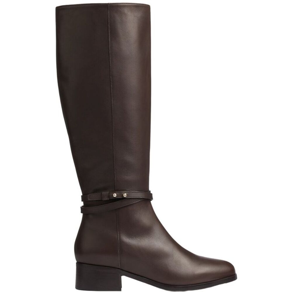 Lk Bennett Bena Leather Knee Boot, Brown